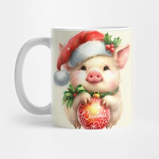 Christmas Pig Mug